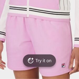 Fila Light Pink Sports Shorts